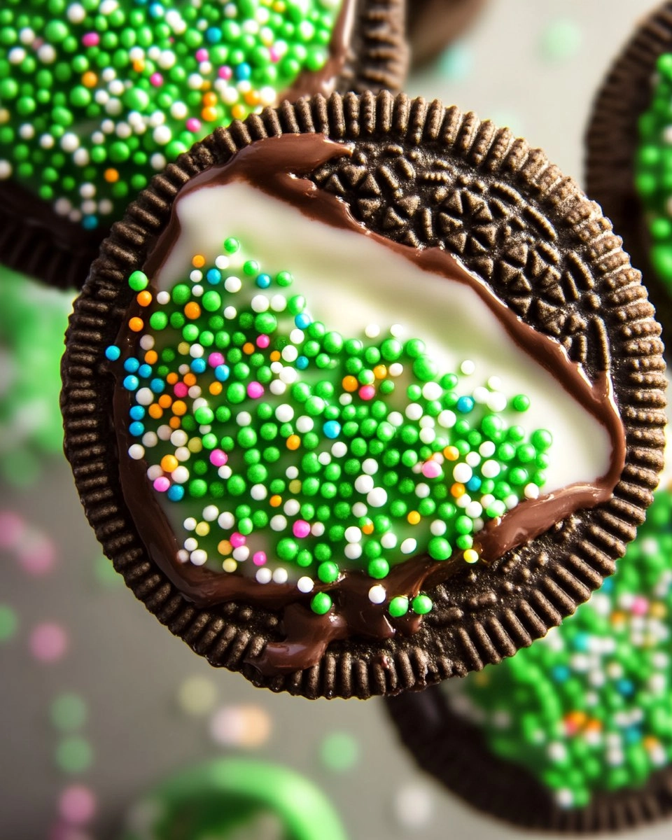 Chocolate Dipped Oreos with Sprinkles