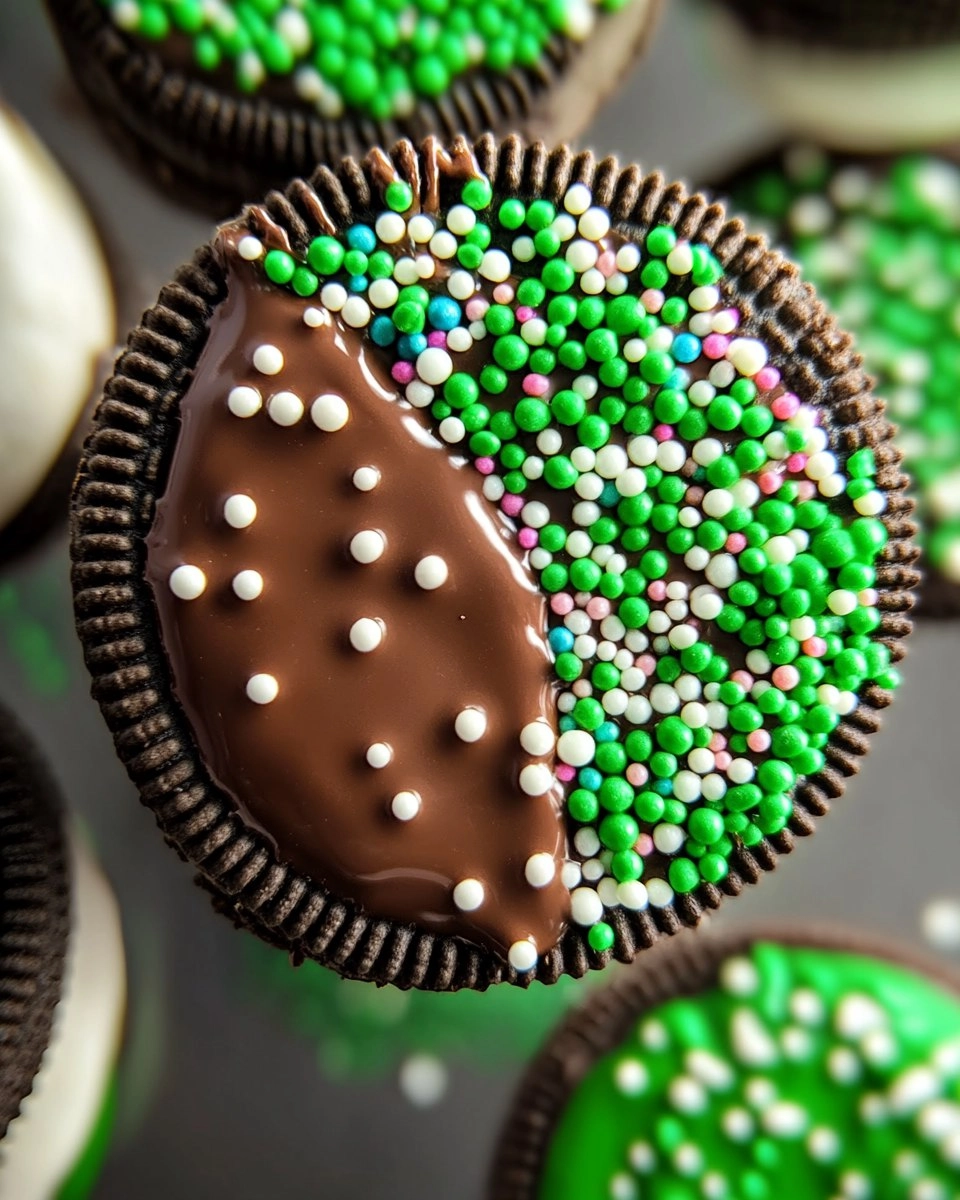 Chocolate Dipped Oreos with Sprinkles