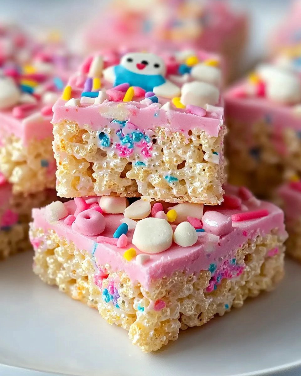 Circus Animal Cookie Rice Krispie Treats