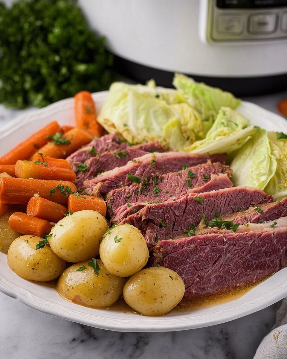 Corned Beef & Cabbage (Crockpot) 