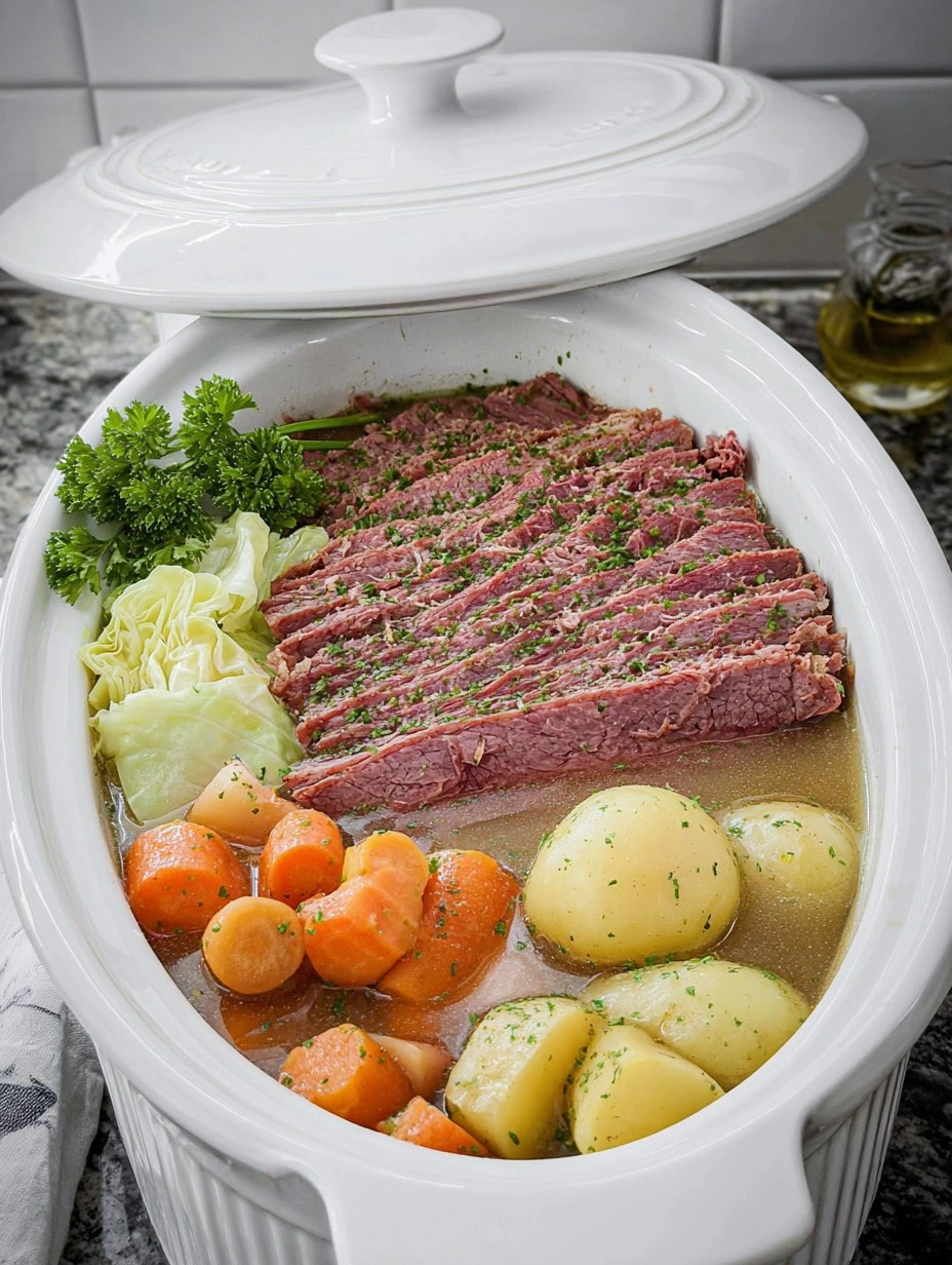 Corned Beef & Cabbage (Crockpot) 