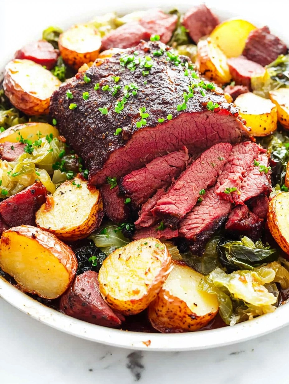 Corned Beef & Cabbage Sheet-Pan Dinner (No Boiling Pot Required) 96 Corned Beef & Cabbage Sheet-Pan Dinner (No Boiling Pot Required)