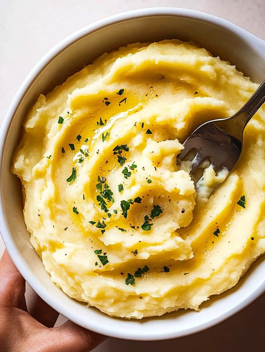 Creamy Garlic Mashed Potatoes (Restaurant Style)