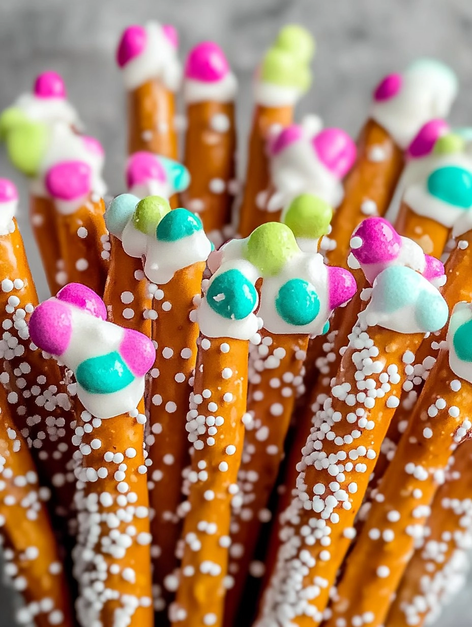 Dr. Seuss Truffula Tree Pretzel Rods to Delight Kids!