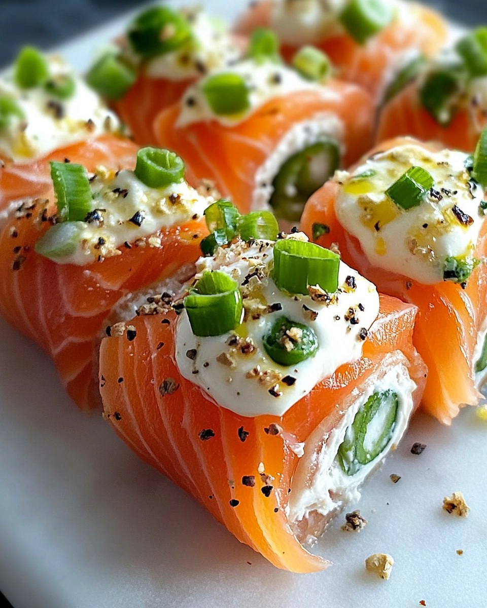 Easter Smoked Salmon and Cream Cheese Roll Ups