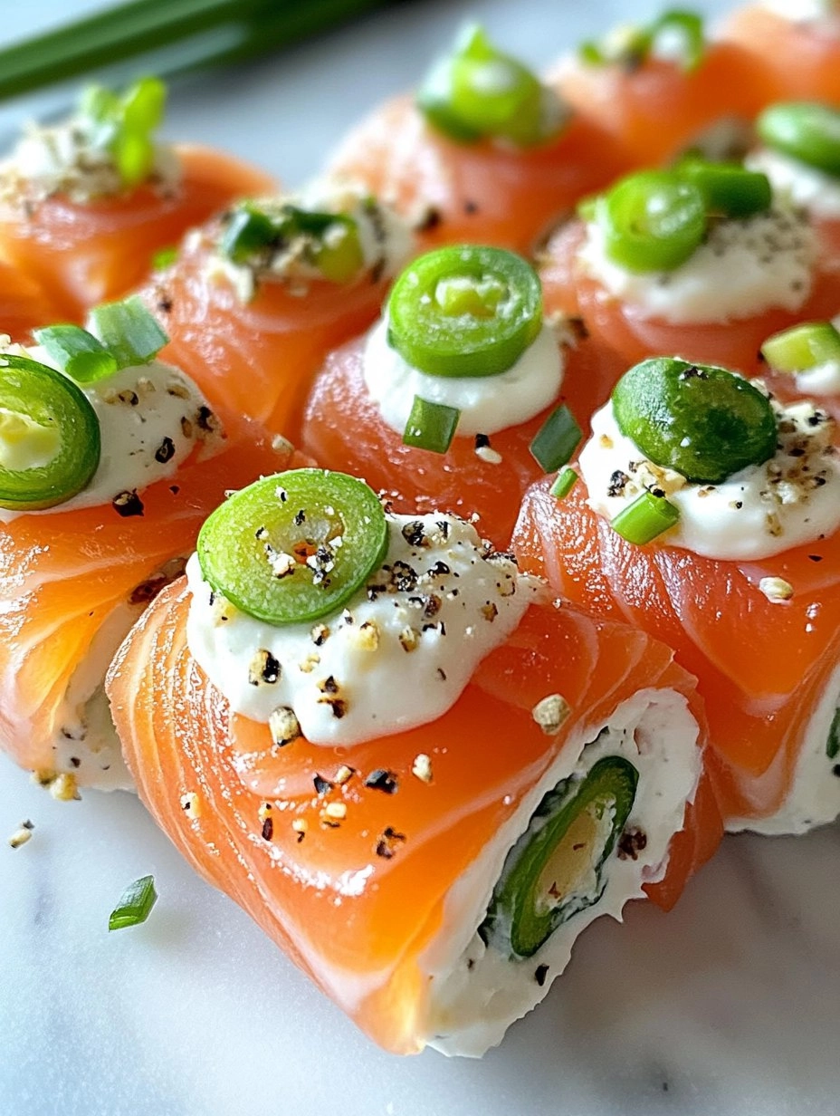 Easter Smoked Salmon and Cream Cheese Roll Ups