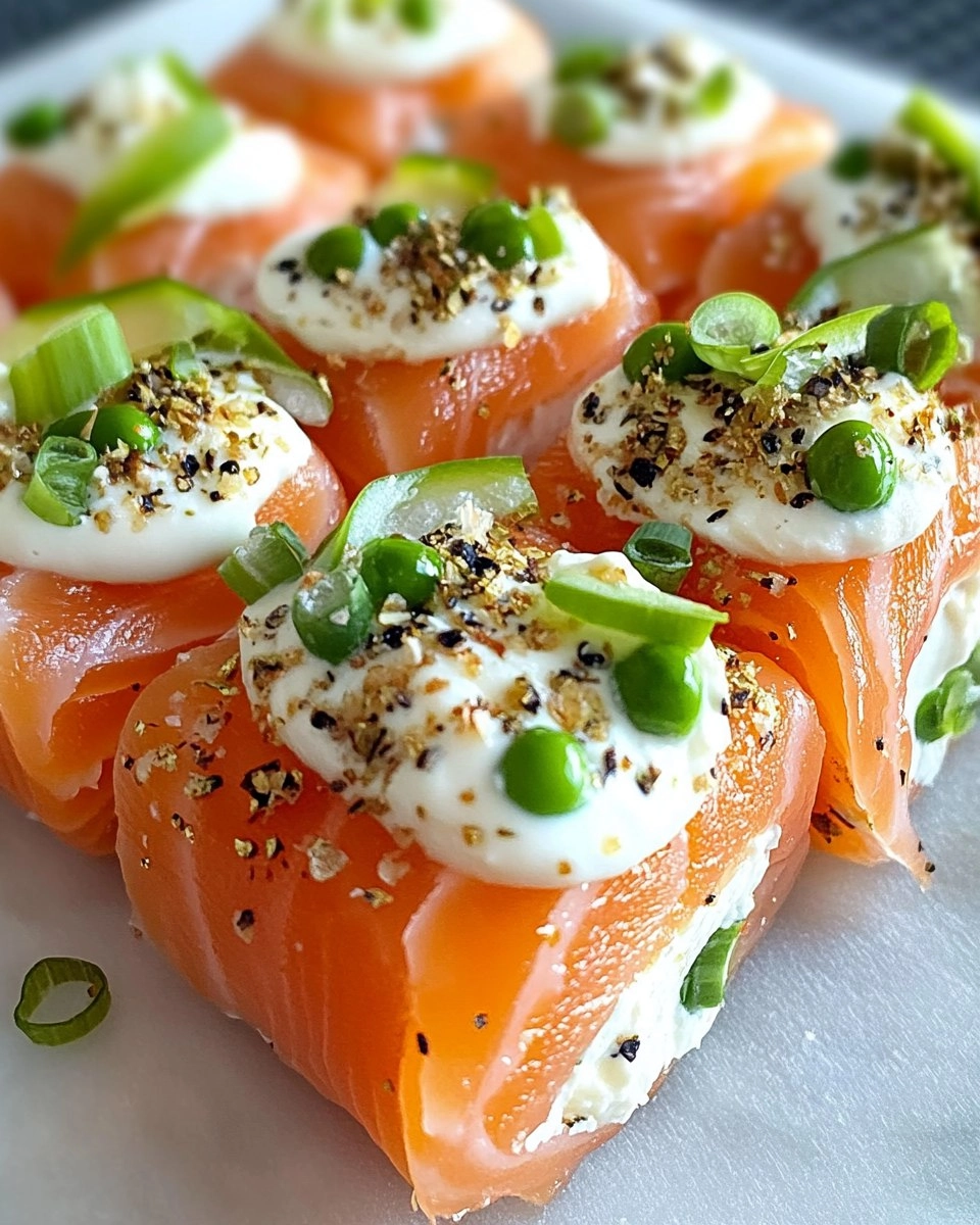 Easter Smoked Salmon and Cream Cheese Roll Ups