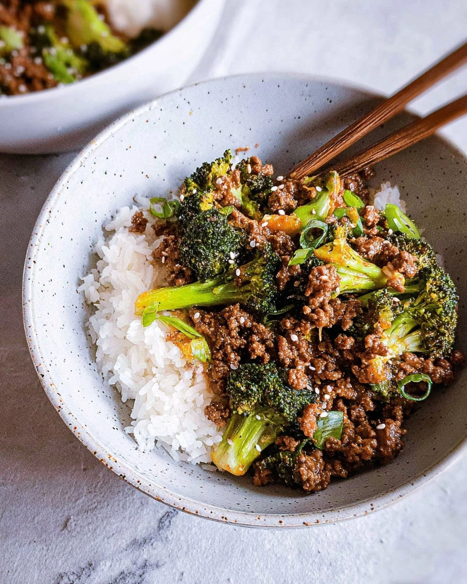 Easy Ground Beef and Broccoli