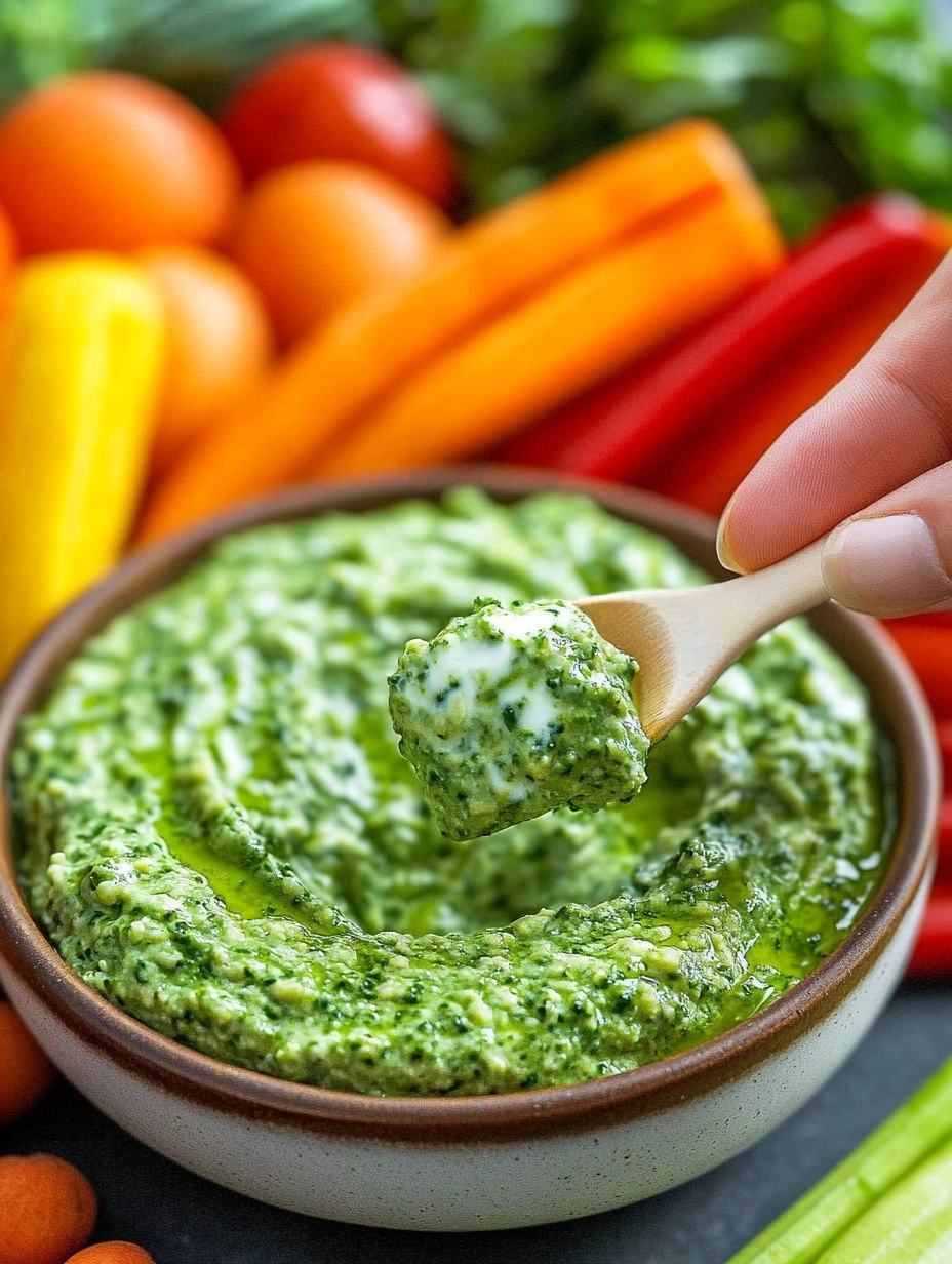 Green Goddess Yogurt Dip with Veggie Platter