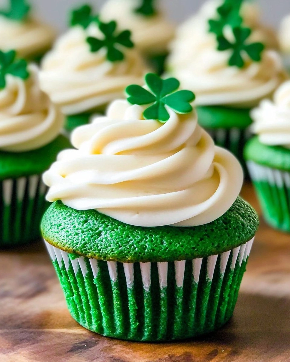 Green Velvet Cupcakes | St Patrick's Day Cupcake