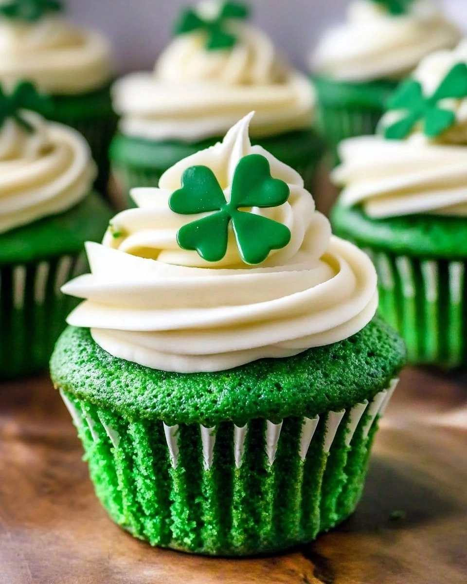 Green Velvet Cupcakes | St Patrick's Day Cupcake