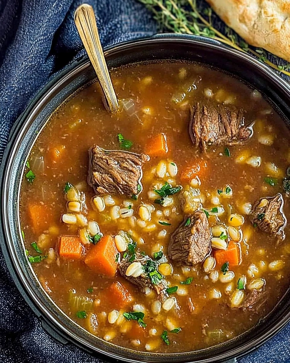 Instant Pot Beef & Barley Soup (Hearty and Freezer-Friendly) 30 Instant Pot Beef & Barley Soup (Hearty and Freezer-Friendly)