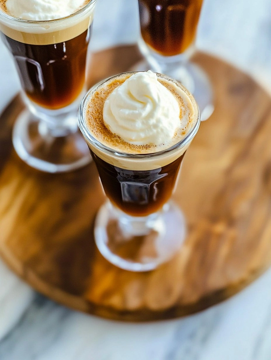 Irish Coffee with Whipped Cream (Hot or Iced Version)