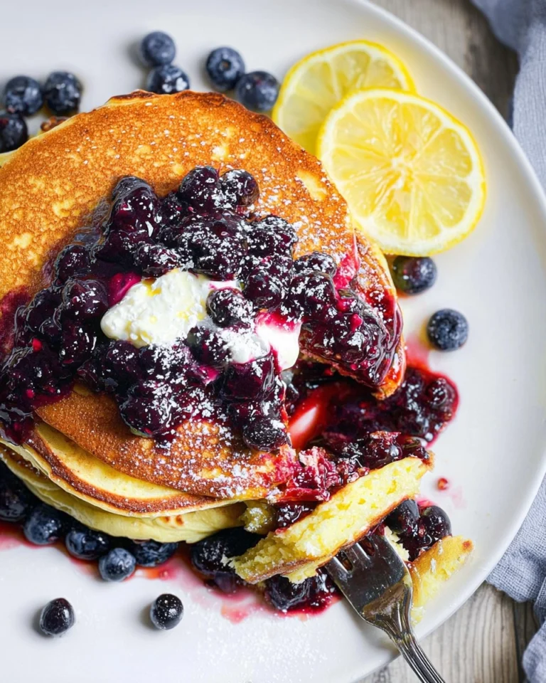 Lemon-Ricotta-Pancakes-with-Warm-Berry-Compote-Recipe