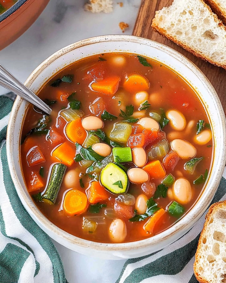 Minestrone Soup | Easy Vegetable and Bean Soup