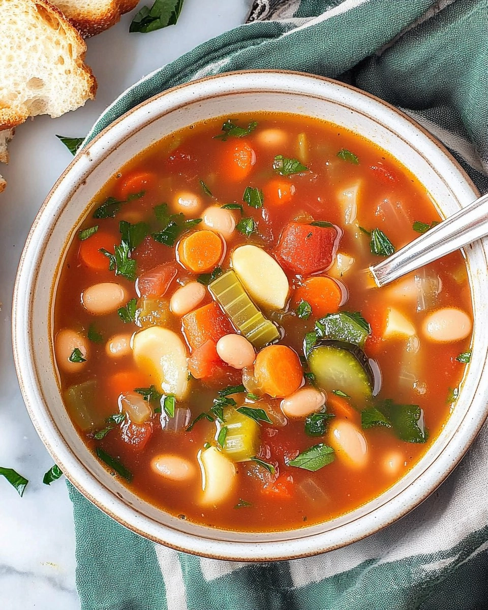 Minestrone Soup | Easy Vegetable and Bean Soup