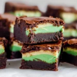 Mint-Chocolate-Brownies-Easy-St-Patricks-Day-Fudgy-Brownies-Recipe