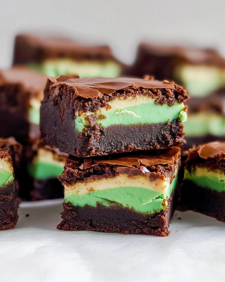 Mint-Chocolate-Brownies-Easy-St-Patricks-Day-Fudgy-Brownies-Recipe