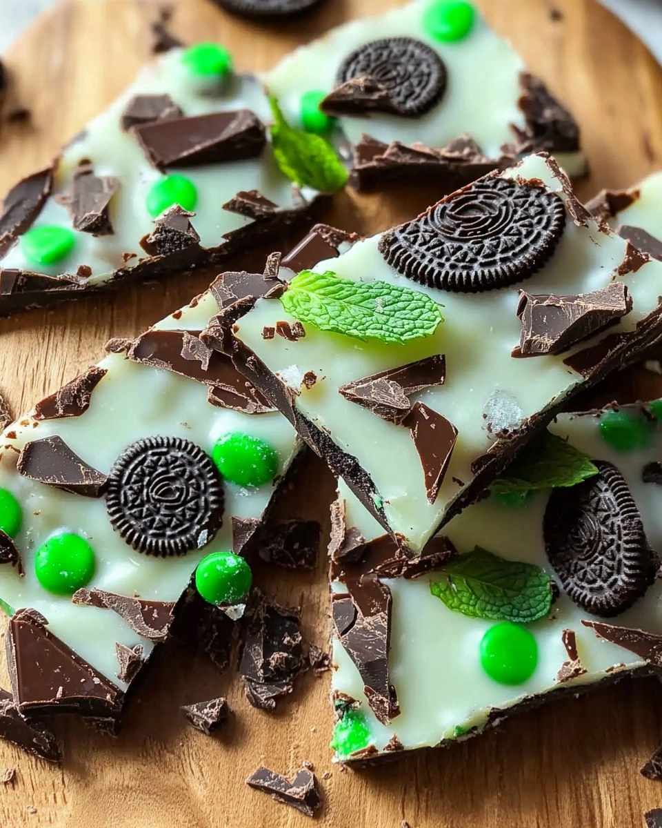 Mint Oreo Chocolate Bark