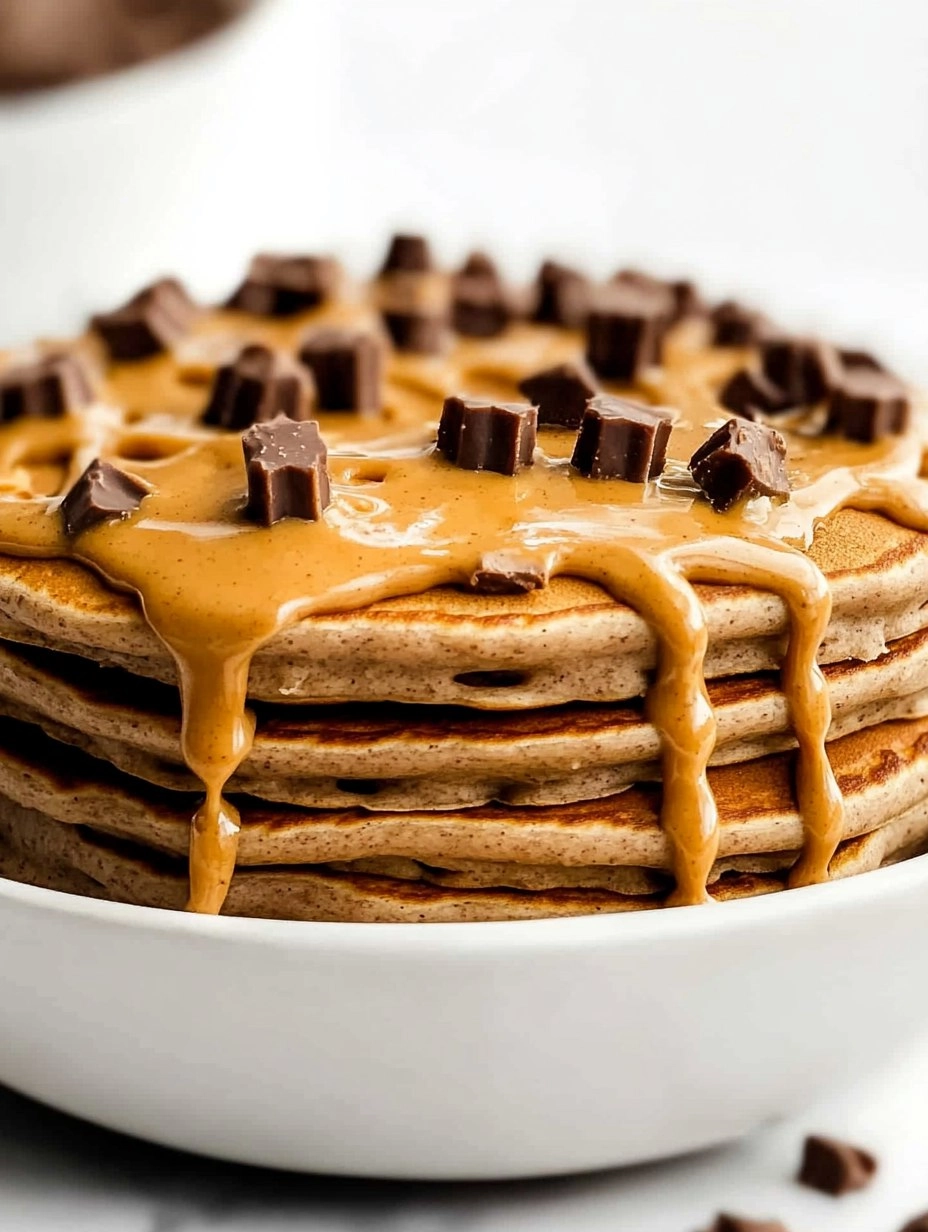 Peanut Butter Cup Protein Pancake Bowl
