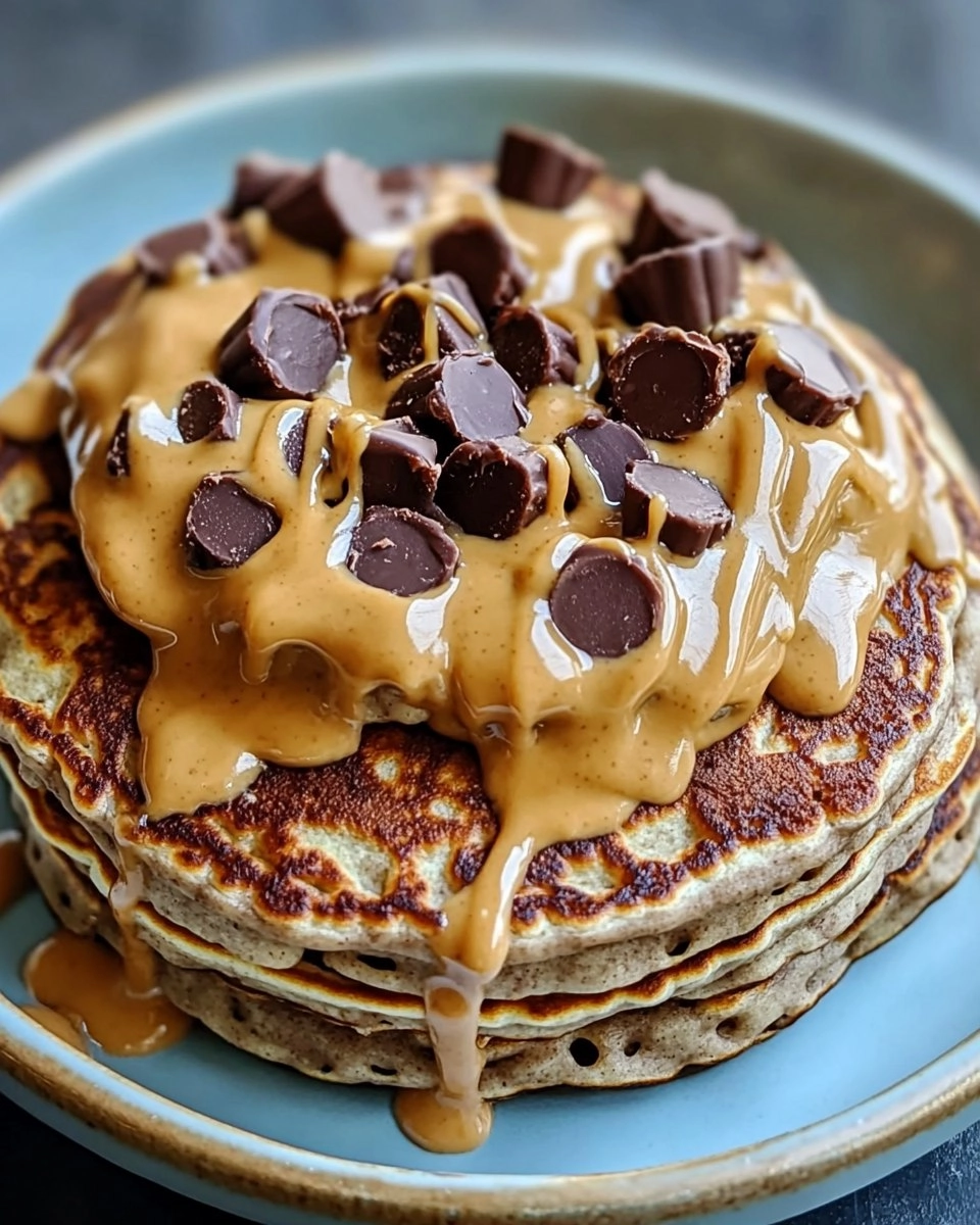 Peanut Butter Cup Protein Pancake Bowl
