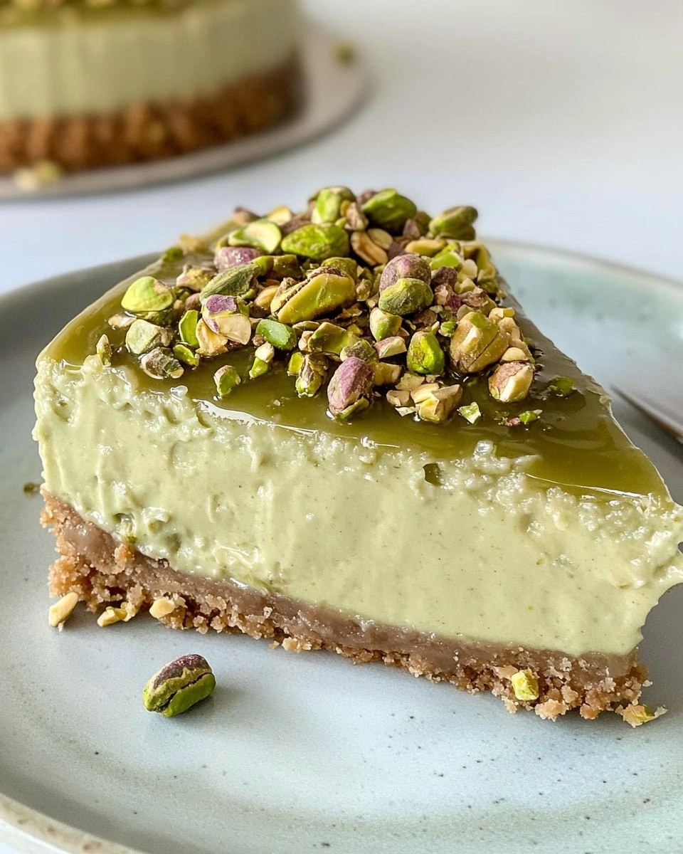 Pistachio Cheesecake | Easy No-Bake Green Dessert