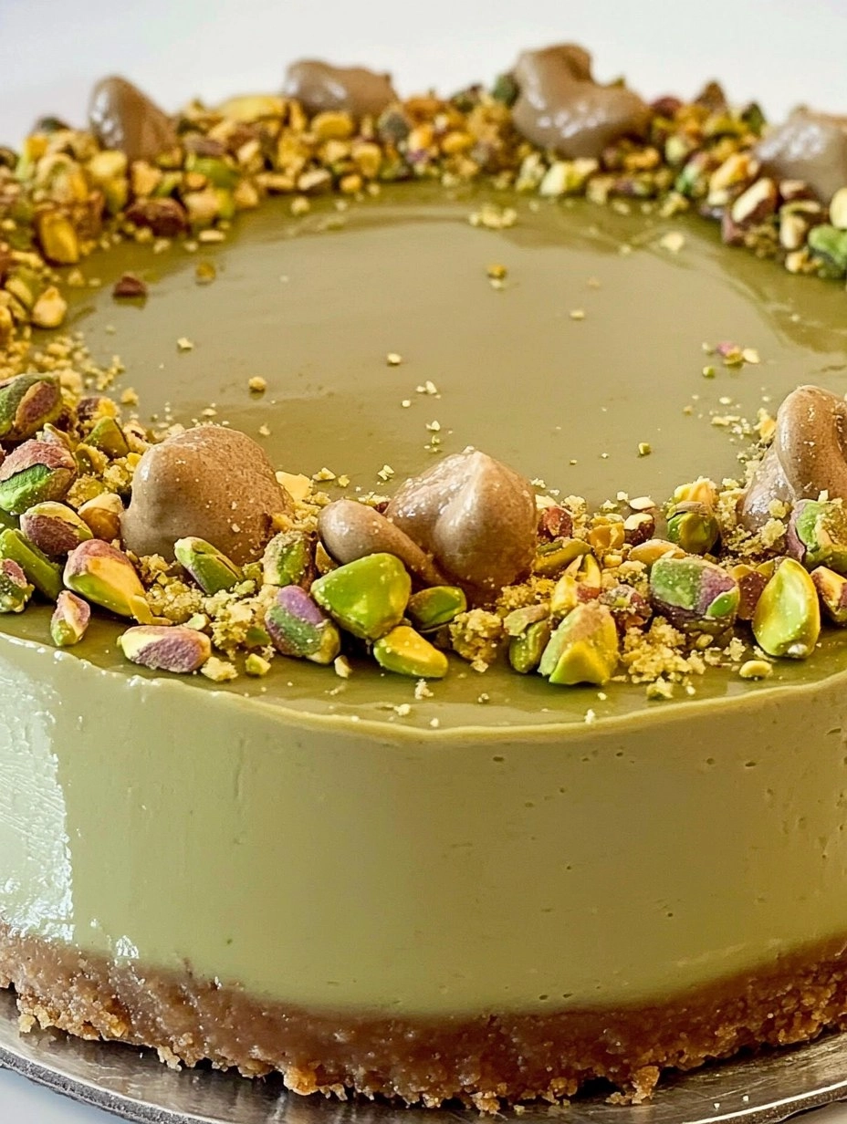 Pistachio Cheesecake | Easy No-Bake Green Dessert