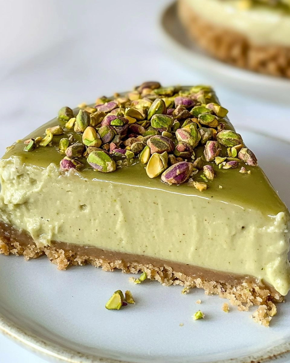 Pistachio Cheesecake | Easy No-Bake Green Dessert