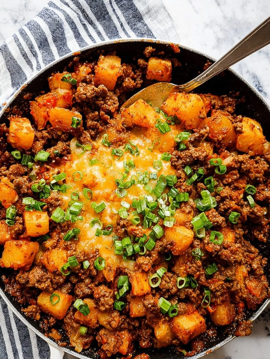 Quick Ground Beef and Potatoes 