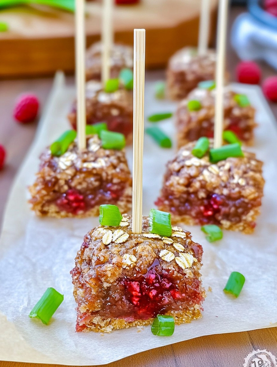 Raspberry Oat Bars