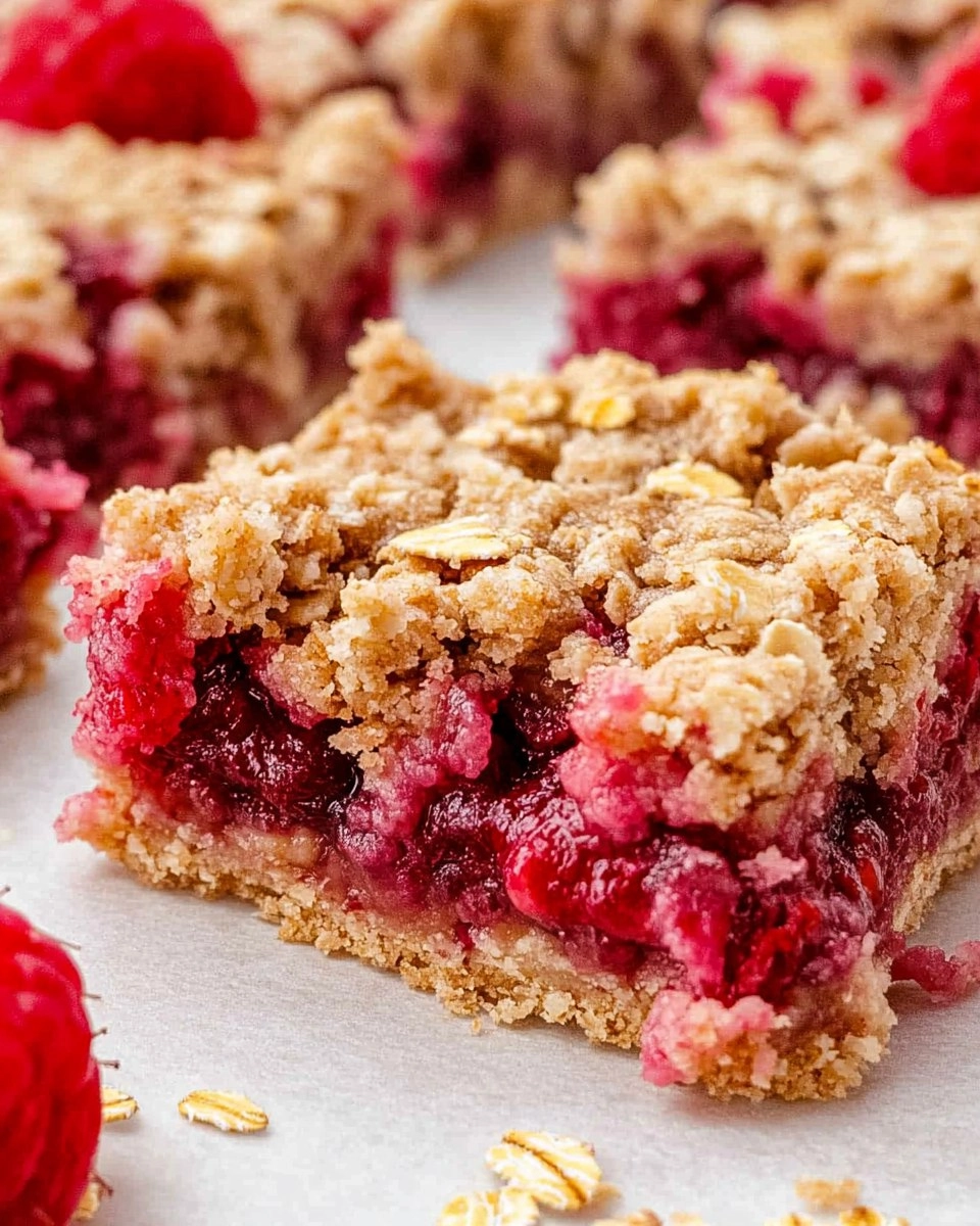 Raspberry Oat Bars