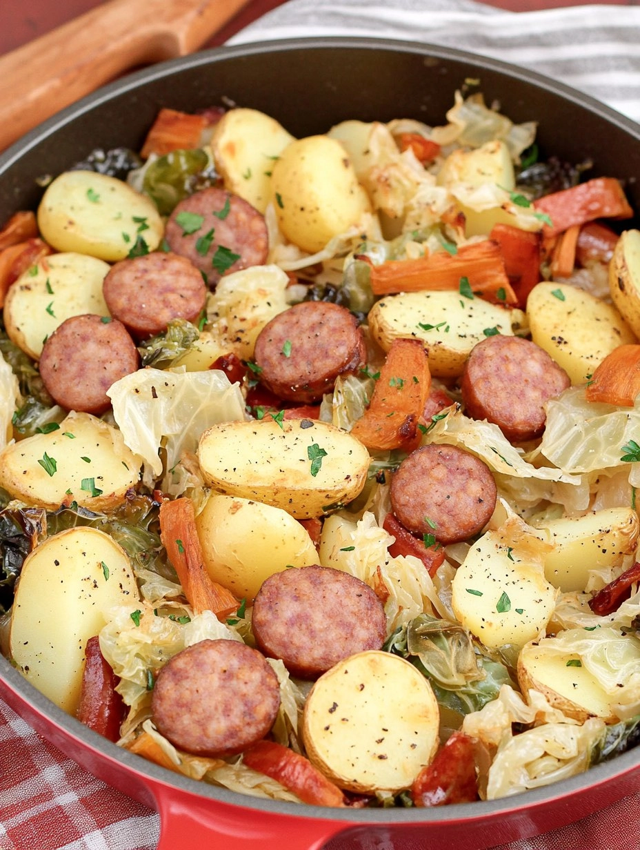 Sheet-Pan Sausage, Cabbage & Potatoes (Easy Weeknight Dinner)