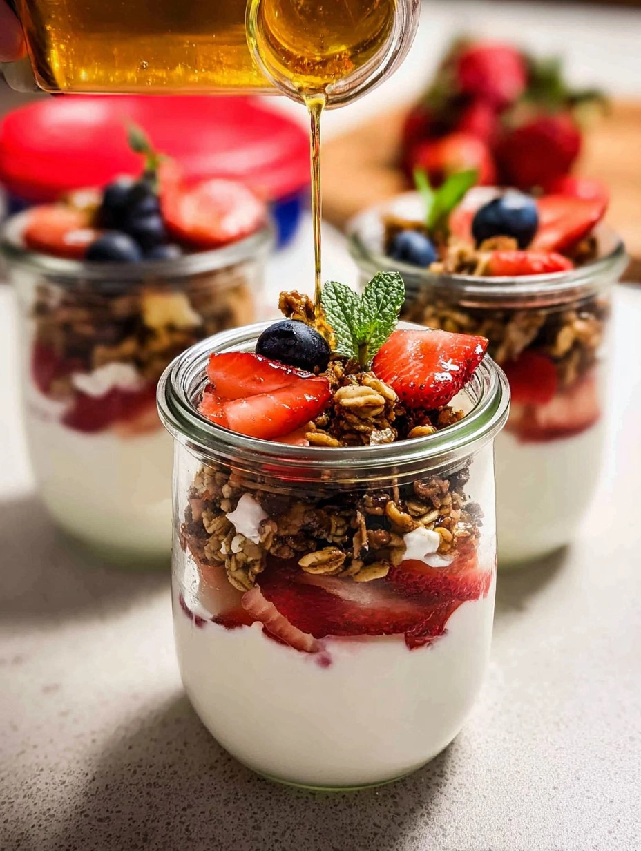 Simple Fruit & Yogurt Parfaits with Granola (Customizable)