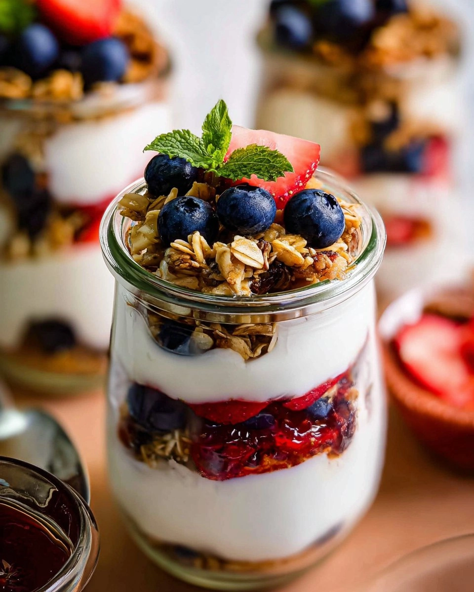 Simple Fruit & Yogurt Parfaits with Granola (Customizable)