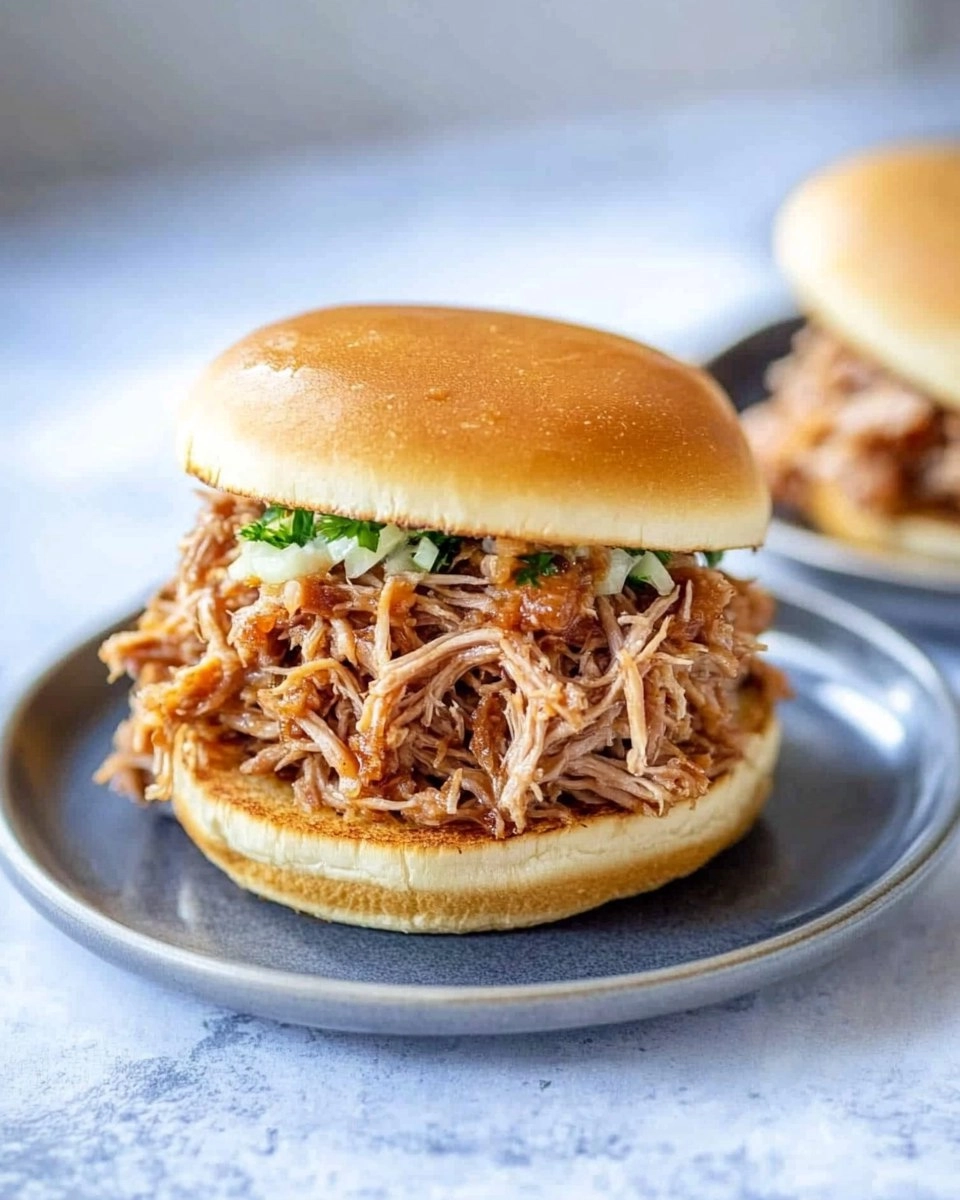 Slow Cooker Pulled Pork | Tender Shredded Pork Sandwiches