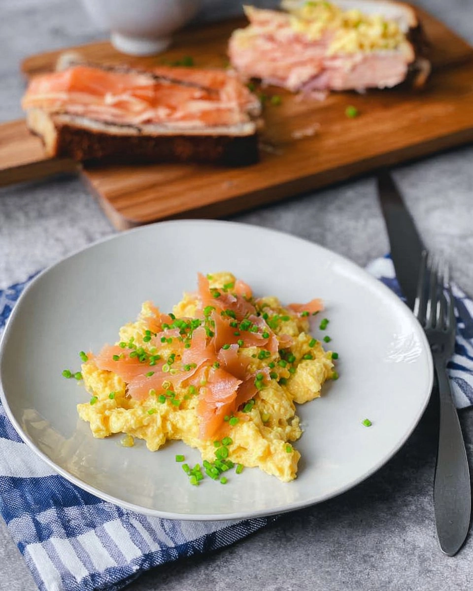Soft Scrambled Eggs with Smoked Salmon & Chives (Toast or Bagel) 14 Soft-Scrambled-Eggs-with-Smoked-Salmon-Chives-Toast-or-Bagel-Recipe