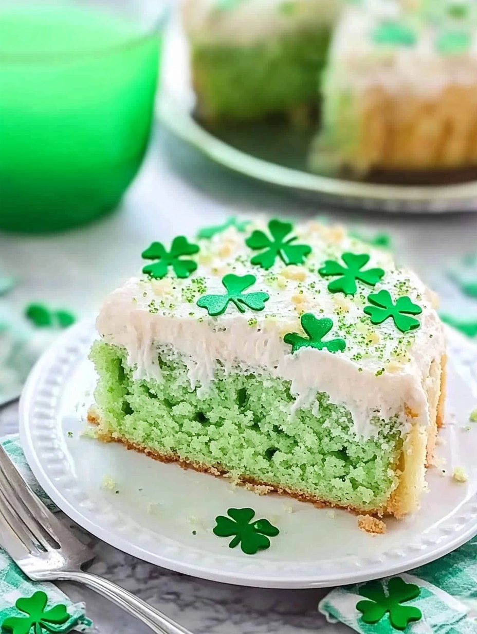 St. Patricks Day Lime Poke Cake 136 St. Patricks Day Lime Poke Cake