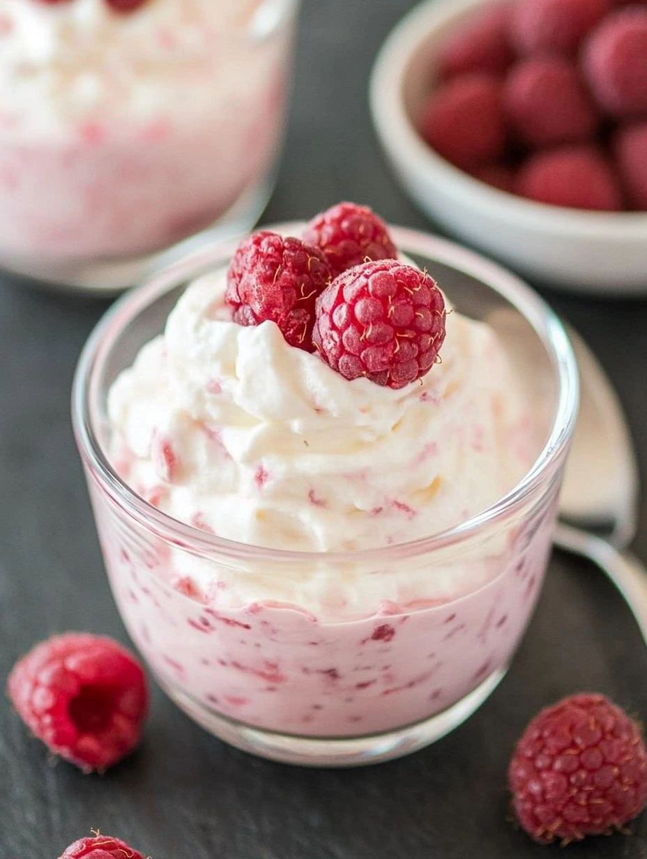 White Chocolate Raspberry Mousse