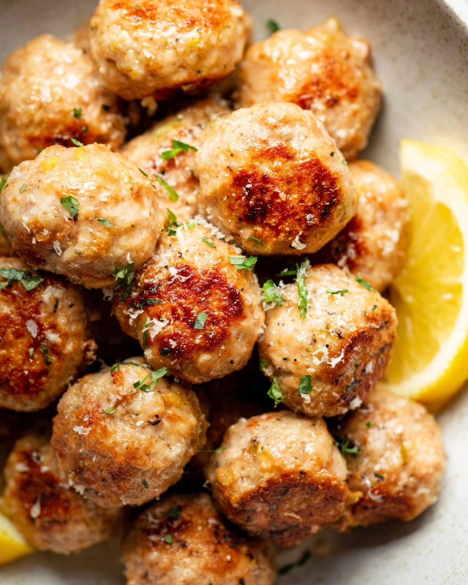 30-Minute Baked Lemon Chicken Meatballs