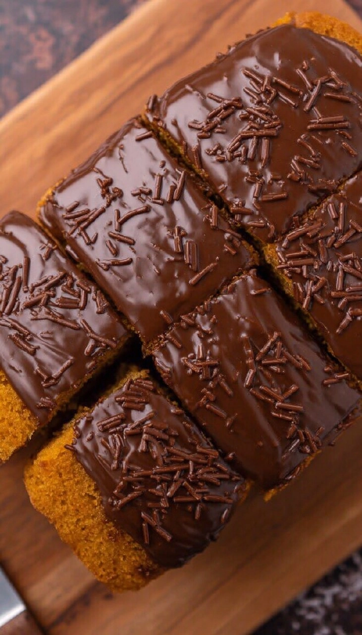 Brazilian Carrot Cake with Chocolate Glaze