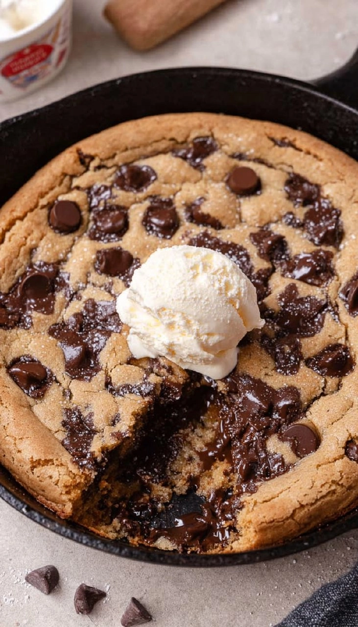 Brown Butter Chocolate Chip Skillet Cookie (8-Inch)
