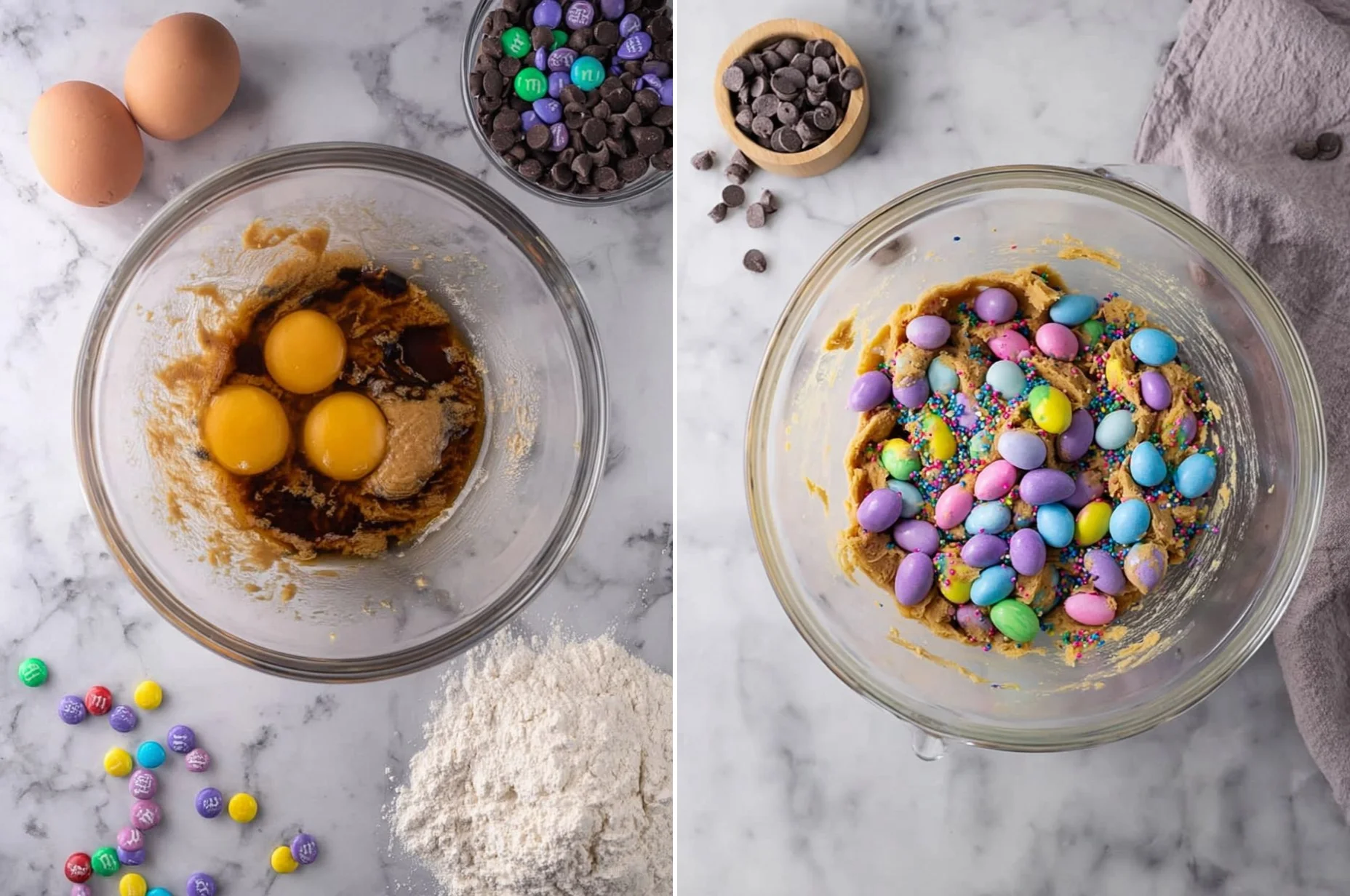 Cadbury Egg Cookie Bars