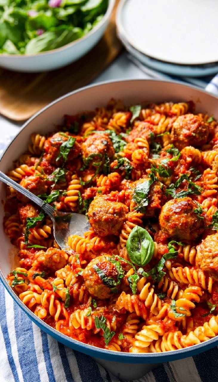 Dump and Bake Meatball Casserole