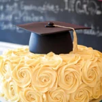 Elegant-Graduation-Cake-with-Fondant-Cap-Topper-Recipe