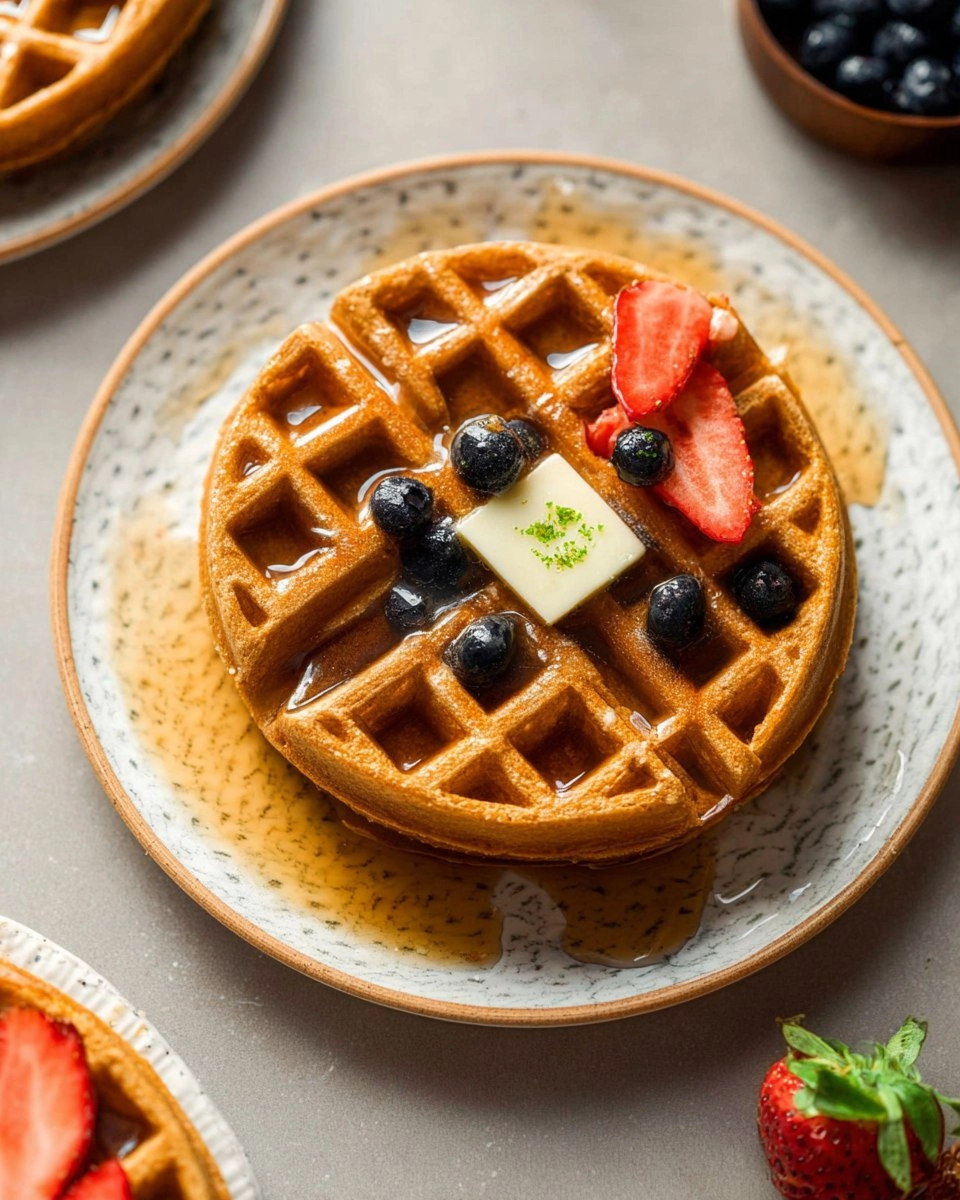 Fluffy Whole Wheat Waffles