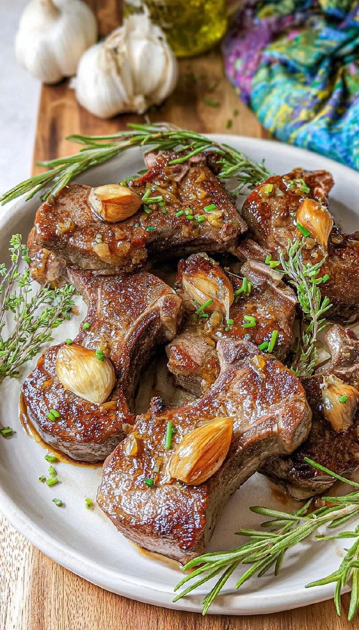 Garlic Butter Lamb Chops