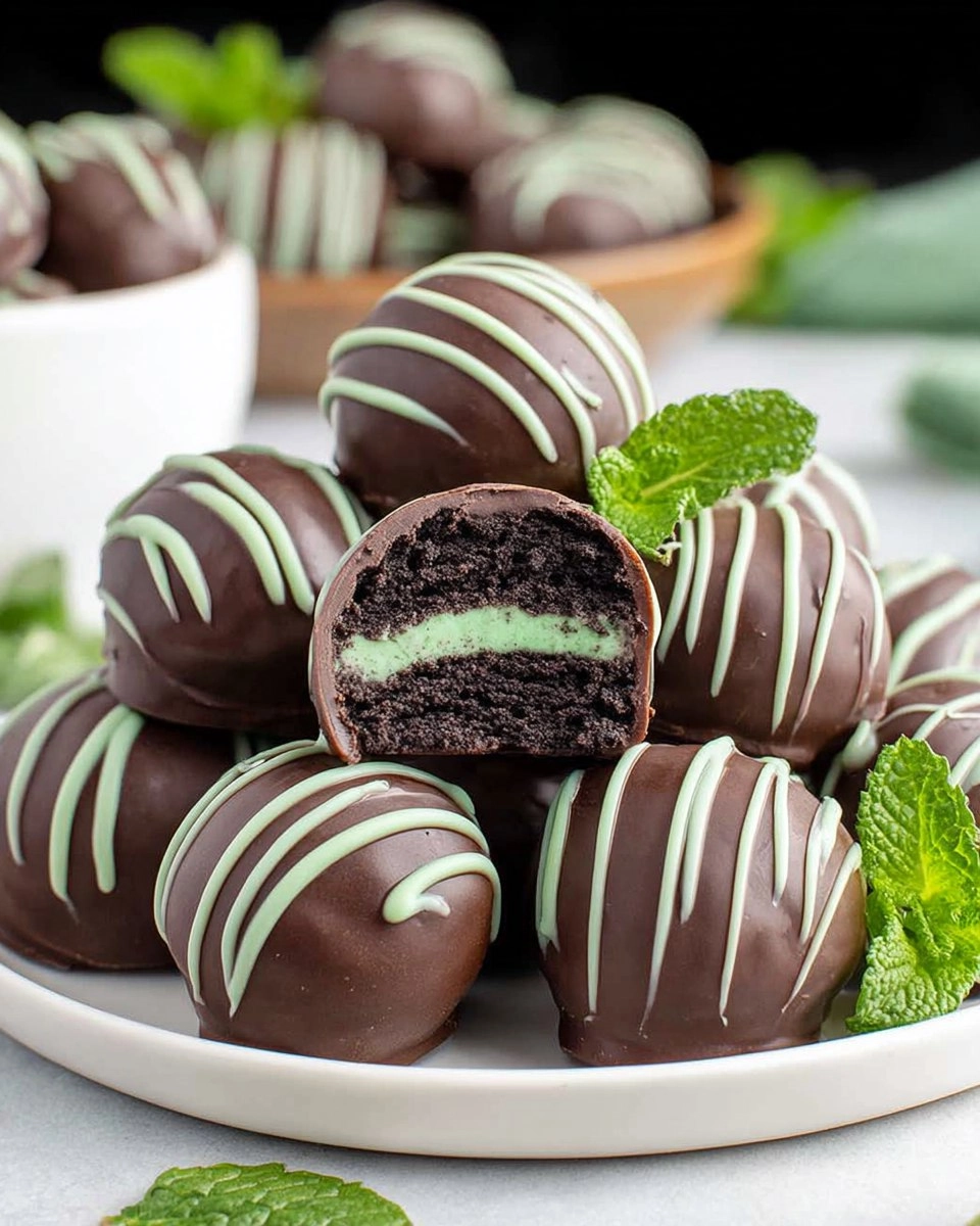 Mint Oreo Truffles