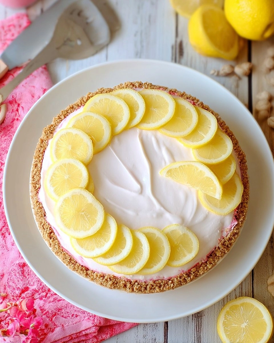 Pink Lemonade No-Bake Pie