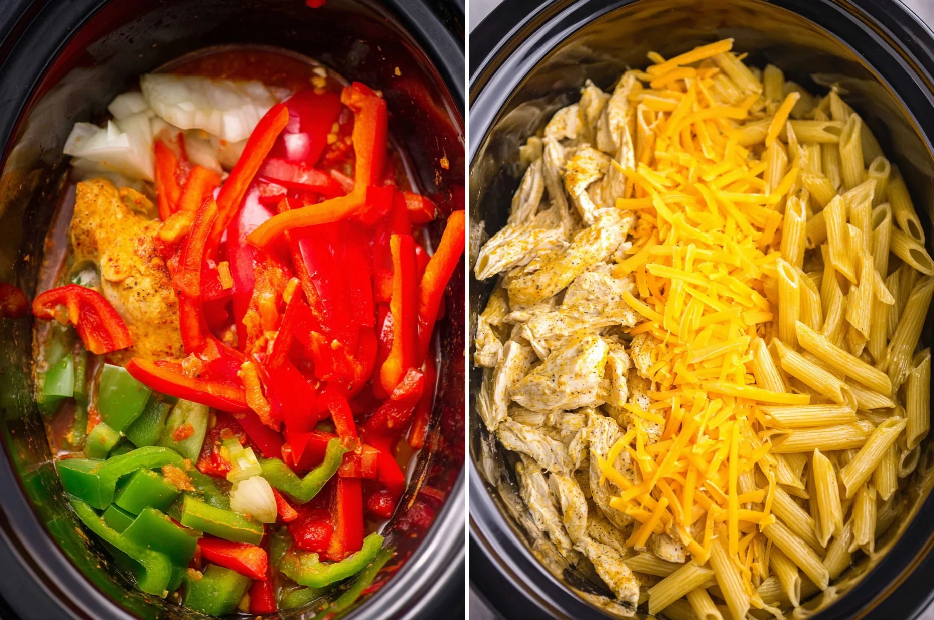 Slow Cooker Fajita Pasta