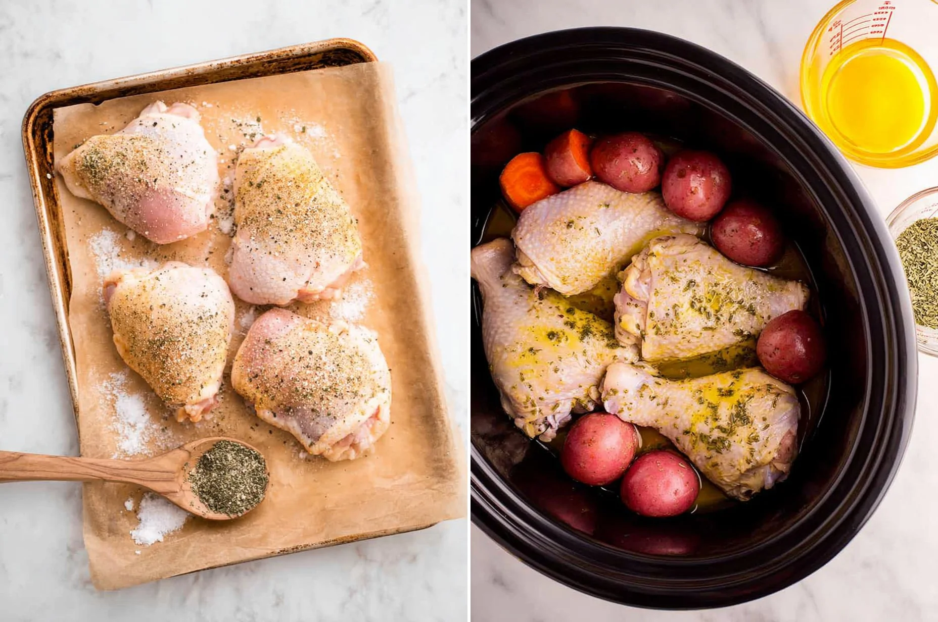 Slow Cooker Garlic Butter Chicken and Vegetables